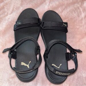 Puma Black Casual Sandals